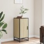 Aparador madera ingeniería y metal roble Sonoma 35,5x35x76 cm by , Sideboards - Ref: Foro24-848940, Price: 57,37 €, Discount: %