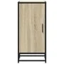 Aparador madera ingeniería y metal roble Sonoma 35,5x35x76 cm by , Sideboards - Ref: Foro24-848940, Price: 56,62 €, Discount: %