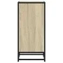 Aparador madera ingeniería y metal roble Sonoma 35,5x35x76 cm by , Sideboards - Ref: Foro24-848940, Price: 56,62 €, Discount: %