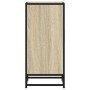 Aparador madera ingeniería y metal roble Sonoma 35,5x35x76 cm by , Sideboards - Ref: Foro24-848940, Price: 57,37 €, Discount: %