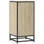 Aparador madera ingeniería y metal roble Sonoma 35,5x35x76 cm by , Sideboards - Ref: Foro24-848940, Price: 56,62 €, Discount: %