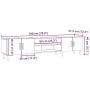 Mueble de TV madera ingeniería madera envejecida 180x31,5x40 cm von , TV-Möbel - Ref: Foro24-857141, Preis: 105,05 €, Rabatt: %