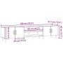Mueble de TV madera ingeniería madera envejecida 180x31,5x40 cm by , TV Furniture - Ref: Foro24-857141, Price: 107,19 €, Disc...