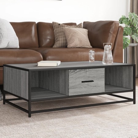 Mesa de centro madera ingeniería metal gris Sonoma 100x57x35 cm von , Couchtisch - Ref: Foro24-848762, Preis: 74,96 €, Rabatt: %