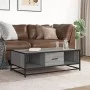 Mesa de centro madera ingeniería metal gris Sonoma 100x57x35 cm von , Couchtisch - Ref: Foro24-848762, Preis: 74,05 €, Rabatt: %