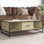 Mesa de centro madera ingeniería metal roble Sonoma 100x57x35cm by , Coffee table - Ref: Foro24-848760, Price: 72,75 €, Disco...
