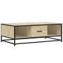 Mesa de centro madera ingeniería metal roble Sonoma 100x57x35cm by , Coffee table - Ref: Foro24-848760, Price: 72,75 €, Disco...