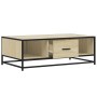 Mesa de centro madera ingeniería metal roble Sonoma 100x57x35cm by , Coffee table - Ref: Foro24-848760, Price: 72,75 €, Disco...