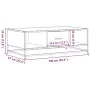 Mesa de centro madera ingeniería metal roble Sonoma 100x57x35cm de , Mesas de centro - Ref: Foro24-848760, Precio: 71,87 €, D...