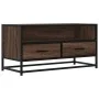 Mueble TV metal y madera ingeniería marrón roble 80x34,5x40 cm von , TV-Möbel - Ref: Foro24-848813, Preis: 63,43 €, Rabatt: %