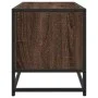 Mueble TV metal y madera ingeniería marrón roble 80x34,5x40 cm von , TV-Möbel - Ref: Foro24-848813, Preis: 63,43 €, Rabatt: %