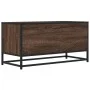 Mueble TV metal y madera ingeniería marrón roble 80x34,5x40 cm von , TV-Möbel - Ref: Foro24-848813, Preis: 63,43 €, Rabatt: %