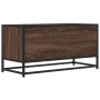 Mueble TV metal y madera ingeniería marrón roble 80x34,5x40 cm von , TV-Möbel - Ref: Foro24-848813, Preis: 64,25 €, Rabatt: %