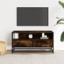 Mueble TV metal y madera ingeniería roble humo 80x34,5x40 cm von , TV-Möbel - Ref: Foro24-848811, Preis: 62,67 €, Rabatt: %