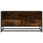 Mueble TV metal y madera ingeniería roble humo 80x34,5x40 cm von , TV-Möbel - Ref: Foro24-848811, Preis: 62,67 €, Rabatt: %