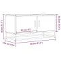Mueble TV metal y madera ingeniería roble humo 80x34,5x40 cm von , TV-Möbel - Ref: Foro24-848826, Preis: 47,55 €, Rabatt: %