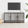 Mueble TV madera ingeniería y metal gris Sonoma 100x35x50 cm de , Muebles TV - Ref: Foro24-848832, Precio: 75,77 €
