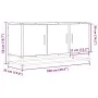 Mueble TV madera ingeniería y metal gris Sonoma 100x35x50 cm von , TV-Möbel - Ref: Foro24-848832, Preis: 74,89 €, Rabatt: %