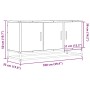 Mueble TV madera ingeniería y metal gris Sonoma 100x35x50 cm by , TV Furniture - Ref: Foro24-848832, Price: 75,85 €, Discount: %