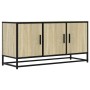 Mueble TV madera ingeniería y metal roble Sonoma 100x35x50 cm von , TV-Möbel - Ref: Foro24-848830, Preis: 77,33 €, Rabatt: %