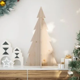 Árbol de Navidad de madera de adorno madera maciza pino 80 cm de , Arboles de navidad - Ref: Foro24-858168, Precio: 24,44 €, ...