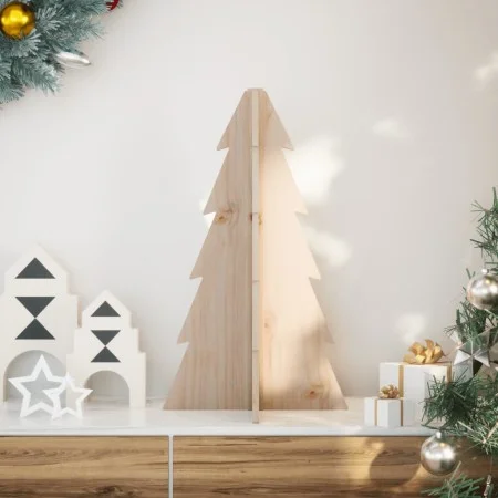 Árbol de Navidad de madera de adorno madera maciza pino 69,5 cm by , Christmas trees - Ref: Foro24-858177, Price: 19,97 €, Di...