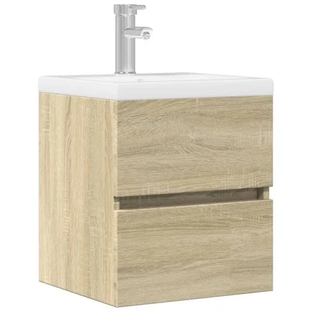 Armario de lavabo madera ingeniería roble Sonoma 41x38,5x45 cm by , Bathroom furniture - Ref: Foro24-856236, Price: 40,49 €, ...