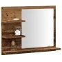 Espejo mueble de cuarto de baño madera envejecida 60x10,5x45 cm von , Badezimmerwaschtische - Ref: Foro24-856255, Preis: 48,9...