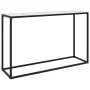 Konsolentisch gehärtetes Glas weiß 120x35x75 cm von vidaXL, Seitentische - Ref: Foro24-322817, Preis: 67,83 €, Rabatt: %