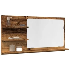 Espejo mueble de baño madera ingeniería envejecida 90x11x45 cm de , Tocadores de baño - Ref: Foro24-856262, Precio: 42,73 €, ...