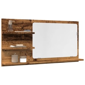 Espejo mueble de baño madera ingeniería envejecida 90x11x45 cm von , Badezimmerwaschtische - Ref: Foro24-856262, Preis: 40,52...