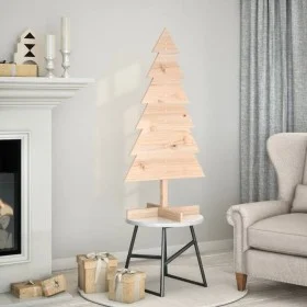 Árbol de Navidad de madera de adorno madera maciza pino 120 cm by , Christmas trees - Ref: Foro24-858189, Price: 23,80 €, Dis...