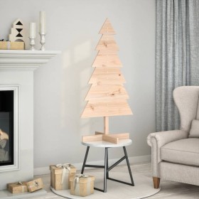 Árbol de Navidad de madera de adorno madera maciza pino 120 cm by , Christmas trees - Ref: Foro24-858189, Price: 24,01 €, Dis...