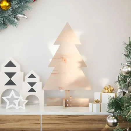 Árbol de Navidad de madera de adorno madera maciza pino 60 cm by , Christmas trees - Ref: Foro24-858180, Price: 20,95 €, Disc...