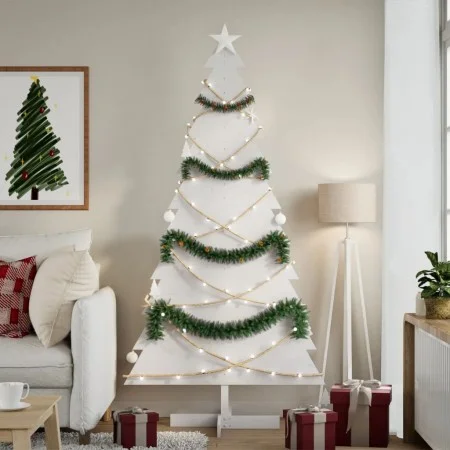 Árbol de Navidad de adorno madera maciza pino blanco 180 cm de , Arboles de navidad - Ref: Foro24-858196, Precio: 44,39 €, De...