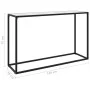 Konsolentisch gehärtetes Glas weiß 120x35x75 cm von vidaXL, Seitentische - Ref: Foro24-322817, Preis: 67,83 €, Rabatt: %