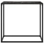Schwarzer Konsolentisch aus gehärtetem Glas, 80 x 35 x 75 cm von vidaXL, Seitentische - Ref: Foro24-322810, Preis: 49,36 €, R...