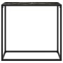 Schwarzer Konsolentisch aus gehärtetem Glas, 80 x 35 x 75 cm von vidaXL, Seitentische - Ref: Foro24-322810, Preis: 50,13 €, R...