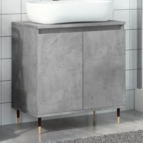 Armario de baño madera de ingeniería gris hormigón 58x33x60 cm von , Badezimmermöbel - Ref: Foro24-857213, Preis: 48,15 €, Ra...