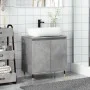 Armario de baño madera de ingeniería gris hormigón 58x33x60 cm by , Bathroom furniture - Ref: Foro24-857213, Price: 48,09 €, ...