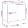 Armario de baño madera de ingeniería gris hormigón 58x33x60 cm by , Bathroom furniture - Ref: Foro24-857213, Price: 48,09 €, ...