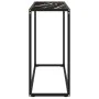 Black tempered glass console table 80x35x75 cm by vidaXL, Side tables - Ref: Foro24-322810, Price: 49,43 €, Discount: %
