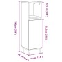 Armario de baño madera de ingeniería envejecida 30x30x100 cm by , Bathroom furniture - Ref: Foro24-857205, Price: 59,02 €, Di...