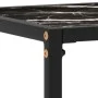 Black tempered glass console table 80x35x75 cm by vidaXL, Side tables - Ref: Foro24-322810, Price: 49,43 €, Discount: %