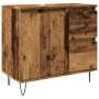 Mueble de lavabo madera de ingeniería envejecida 65x33x60 cm by , Bathroom furniture - Ref: Foro24-857226, Price: 93,92 €, Di...