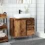 Mueble de lavabo madera de ingeniería envejecida 65x33x60 cm by , Bathroom furniture - Ref: Foro24-857226, Price: 93,92 €, Di...
