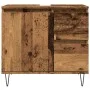 Mueble de lavabo madera de ingeniería envejecida 65x33x60 cm by , Bathroom furniture - Ref: Foro24-857226, Price: 93,92 €, Di...
