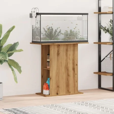 Soporte de acuario madera ingeniería roble artisan 36x75x72,5cm de , Soportes para acuarios - Ref: Foro24-857291, Precio: 61,...