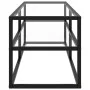 Schwarzer TV-Schrank mit schwarzem Hartglas 120x40x40 cm von vidaXL, TV-Möbel - Ref: Foro24-322859, Preis: 79,76 €, Rabatt: %