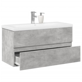 Set muebles de baño 2 piezas madera contrachapada gris hormigón von , Badezimmermöbel - Ref: Foro24-3324910, Preis: 230,82 €,...